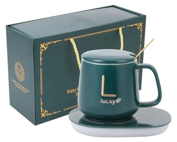 Oferta 1+1, Cana 350 ml cu suport termic