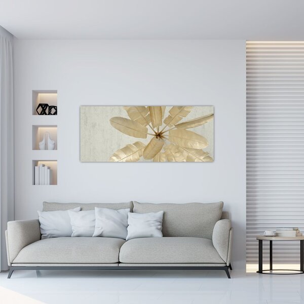 Tablou cu pene da găscă (120x50 cm)