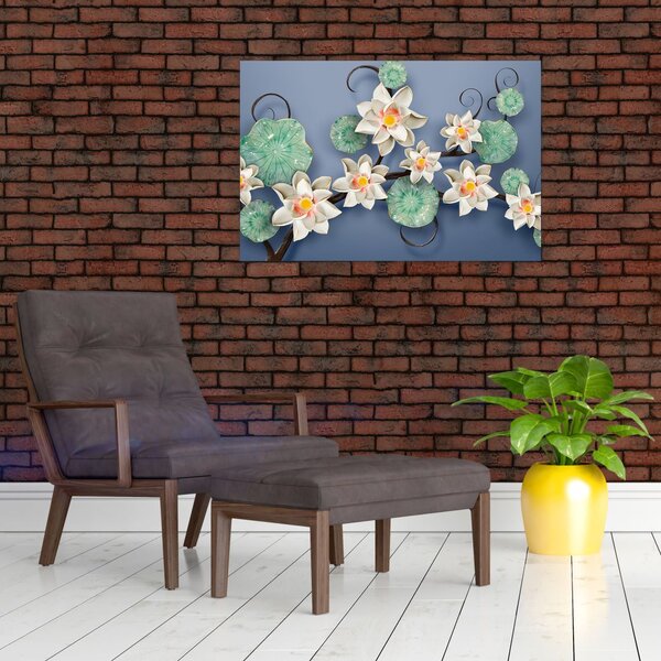 Tablu cu nufăr (90x60 cm)