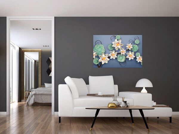 Tablu cu nufăr (90x60 cm)