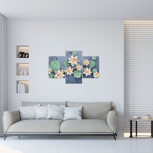 Tablu cu nufăr (90x60 cm)