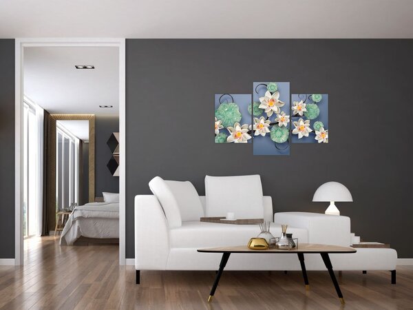 Tablu cu nufăr (90x60 cm)