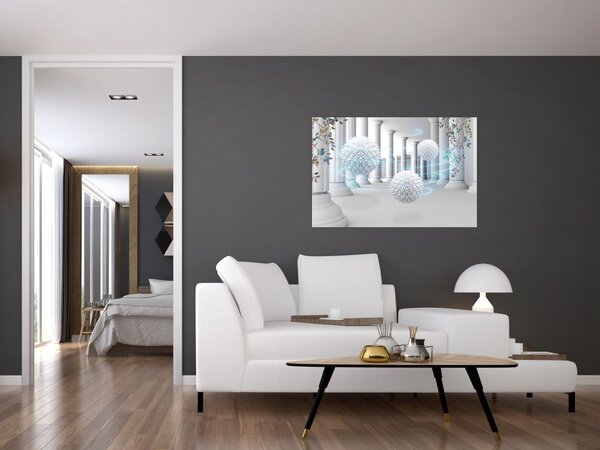 Tablou abstract în stil antic (90x60 cm)