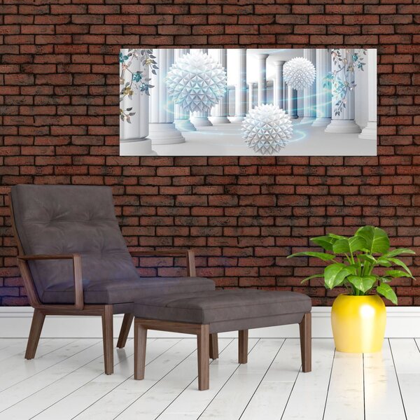 Tablou abstract în stil antic (120x50 cm)