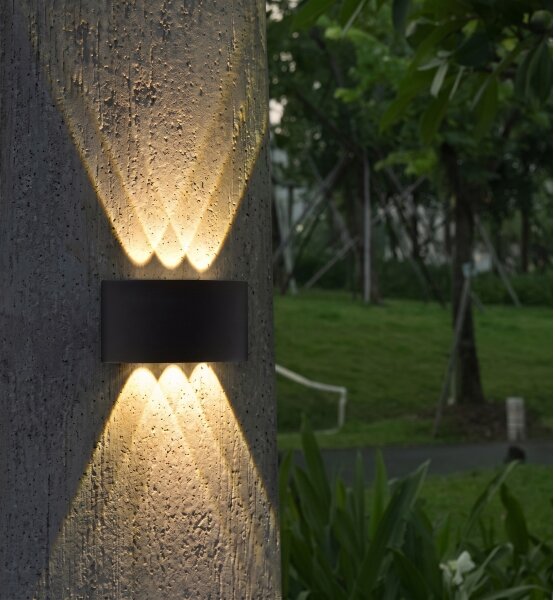 HÖFFTECH - Aplică de perete LED pentru exterior UP&DOWN 6xLED/1W/230V IP65