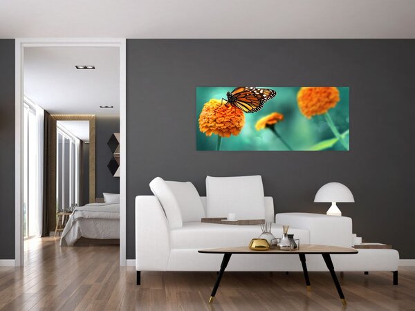 Tablou cu fluture (120x50 cm)