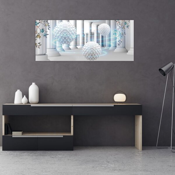 Tablou abstract în stil antic (120x50 cm)