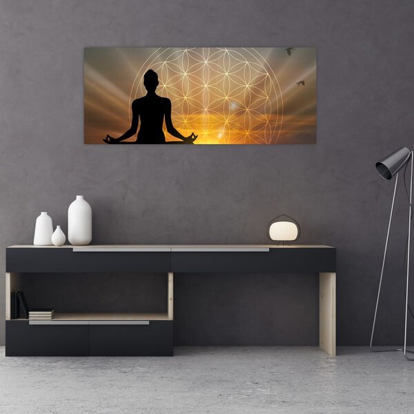 Tablou cu meditație (120x50 cm)