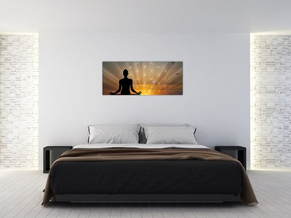Tablou cu meditație (120x50 cm)