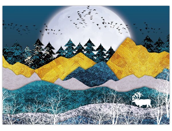 Tablou - Peisaj polar (70x50 cm)