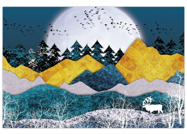 Tablou - Peisaj polar (90x60 cm)