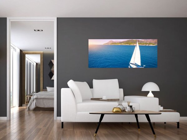 Tablou - Excursie cu navă (120x50 cm)