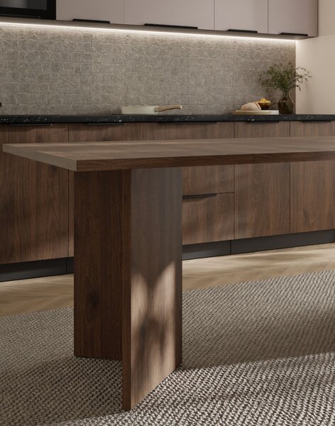 Masă de dining extensibilă Form, nuc okapi