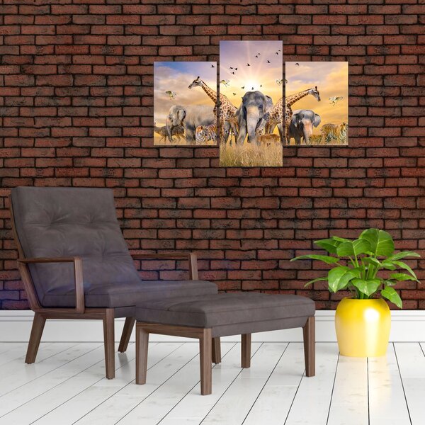 Tablou - Animae din Africa (90x60 cm)
