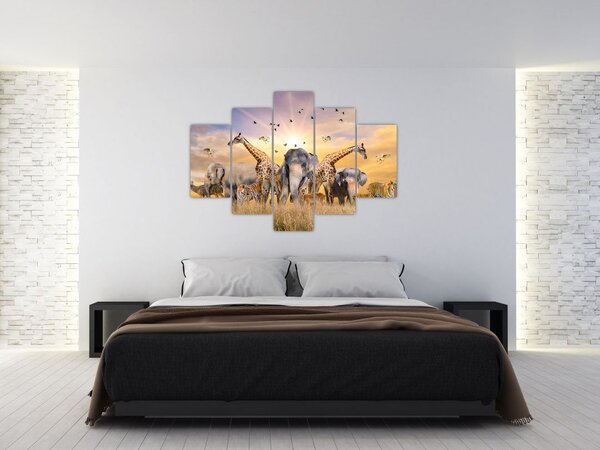Tablou - Animae din Africa (150x105 cm)