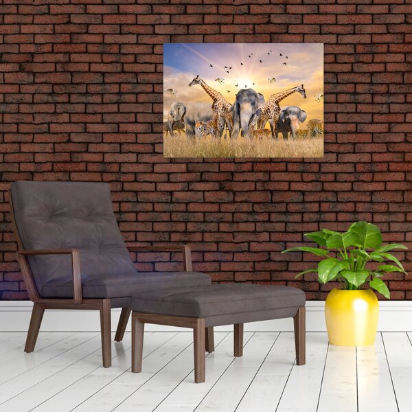 Tablou - Animae din Africa (70x50 cm)