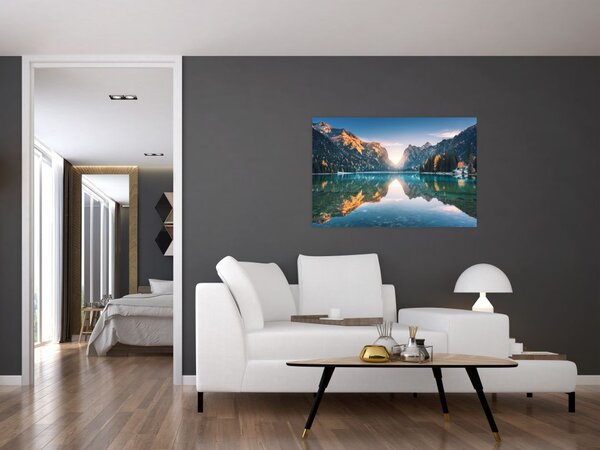Tablou - Lacul montan (90x60 cm)