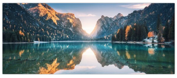 Tablou - Lacul montan (120x50 cm)