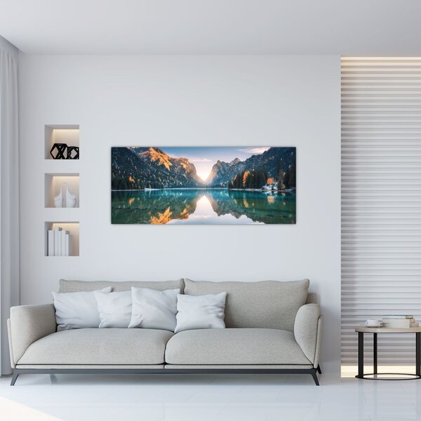 Tablou - Lacul montan (120x50 cm)