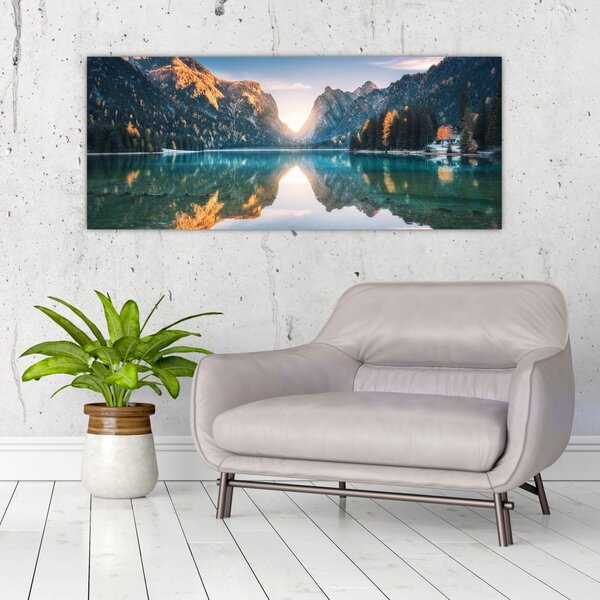 Tablou - Lacul montan (120x50 cm)