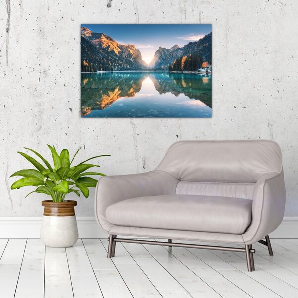 Tablou - Lacul montan (70x50 cm)