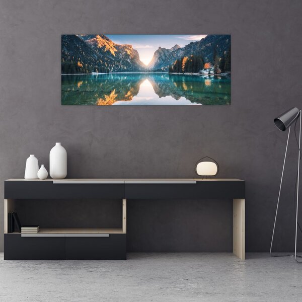 Tablou - Lacul montan (120x50 cm)