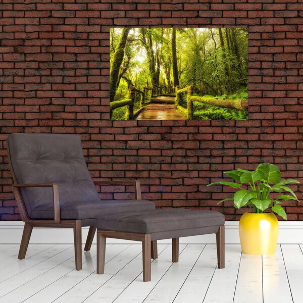 Tablou junglei cu mușchi (90x60 cm)