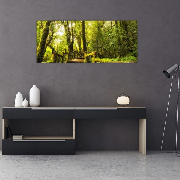 Tablou junglei cu mușchi (120x50 cm)