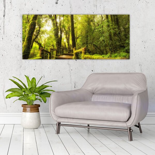 Tablou junglei cu mușchi (120x50 cm)