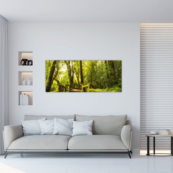 Tablou junglei cu mușchi (120x50 cm)