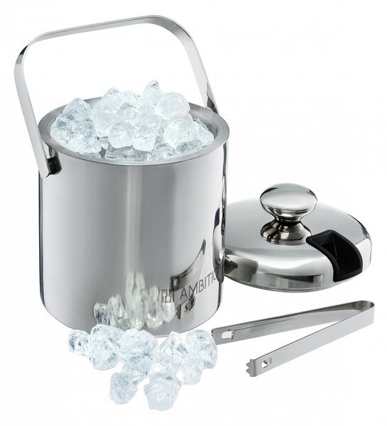 Galeata gheata cu capac, maner si cleste 1.3L, Ice