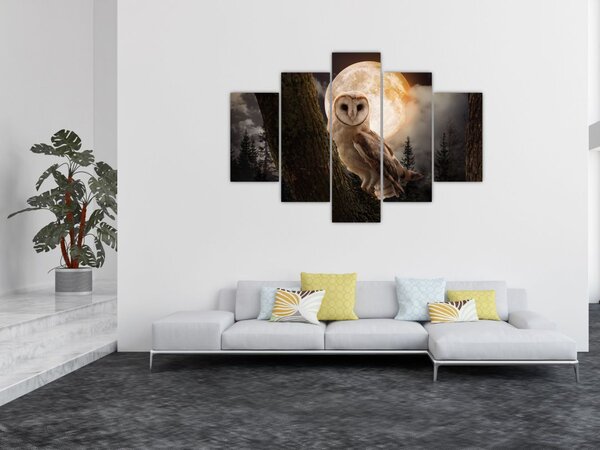 Tablou cu bufnița (150x105 cm)
