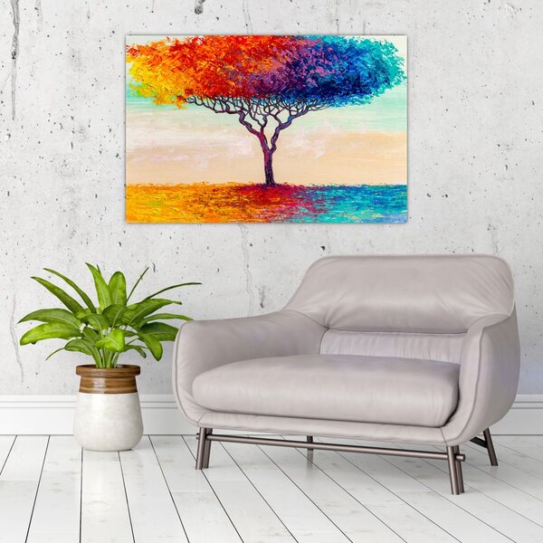 Tablou cu pom pictat (90x60 cm)