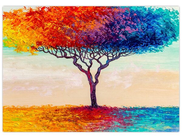 Tablou cu pom pictat (70x50 cm)