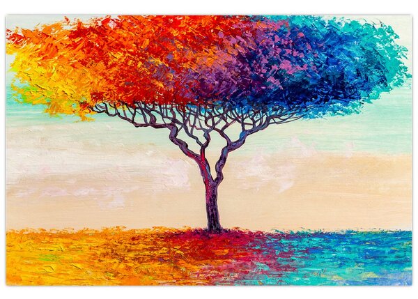Tablou cu pom pictat (90x60 cm)