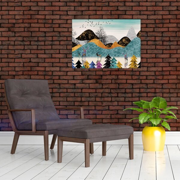 Tablou fgrafic cu cebi (70x50 cm)