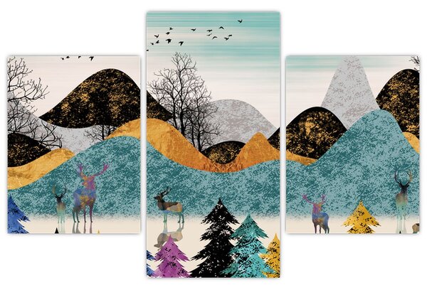 Tablou fgrafic cu cebi (90x60 cm)