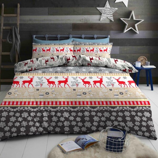 Lenjerie de pat din flanel CHRISTMAS TIME colorat Dimensiune lenjerie de pat: 70 x 90 cm | 140 x 200 cm