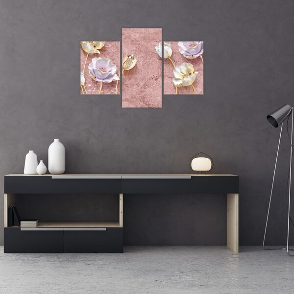 Tablou cu flori (90x60 cm)