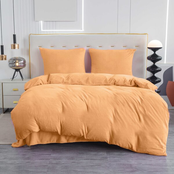 Lenjerie de pat microplus FUZZA culoarea piersicii Dimensiune lenjerie de pat: 70 x 90 cm | 140 x 200 cm