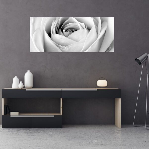 Tablou - Detailu de floare de trandafir (120x50 cm)