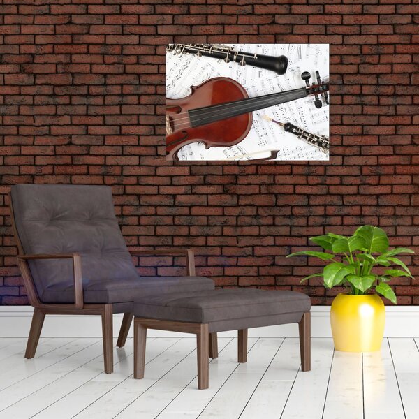 Tablou - Unelte muzicale (70x50 cm)