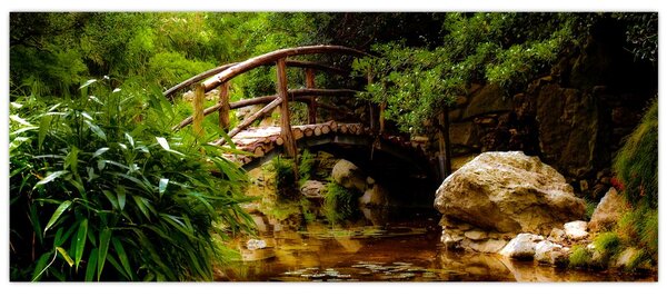 Tablou - Pod prin râu (120x50 cm)