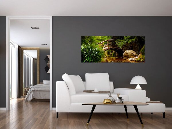 Tablou - Pod prin râu (120x50 cm)