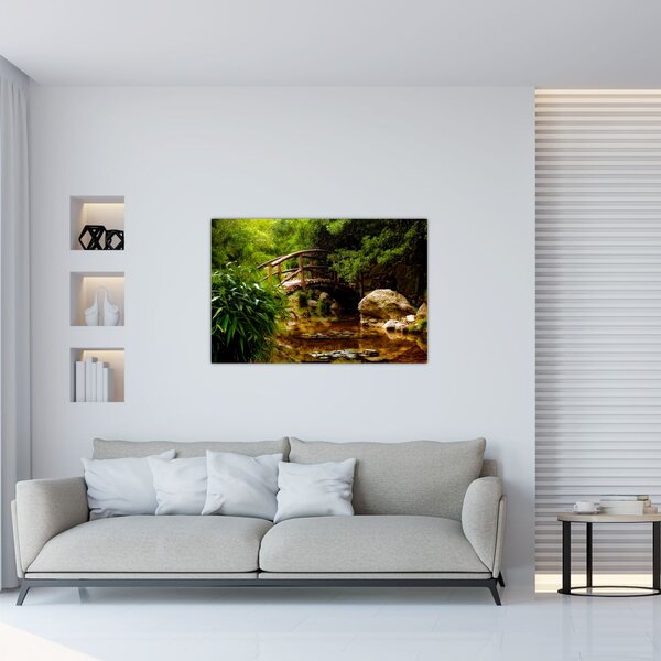 Tablou - Pod prin râu (90x60 cm)