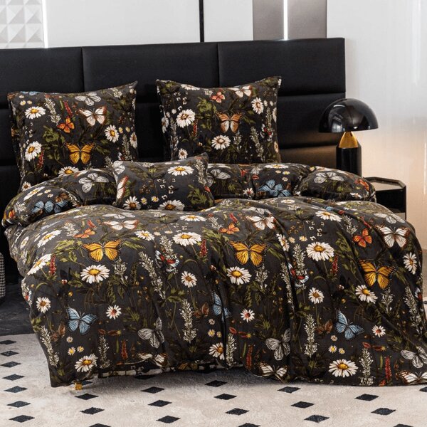 Lenjerie de pat microplus MEADOW BUTTERFLY colorata Dimensiune lenjerie de pat: 70 x 90 cm | 140 x 200 cm