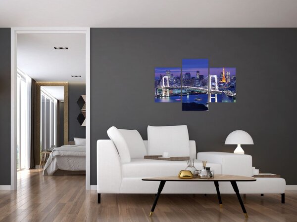 Tablou metropolei nocture (90x60 cm)