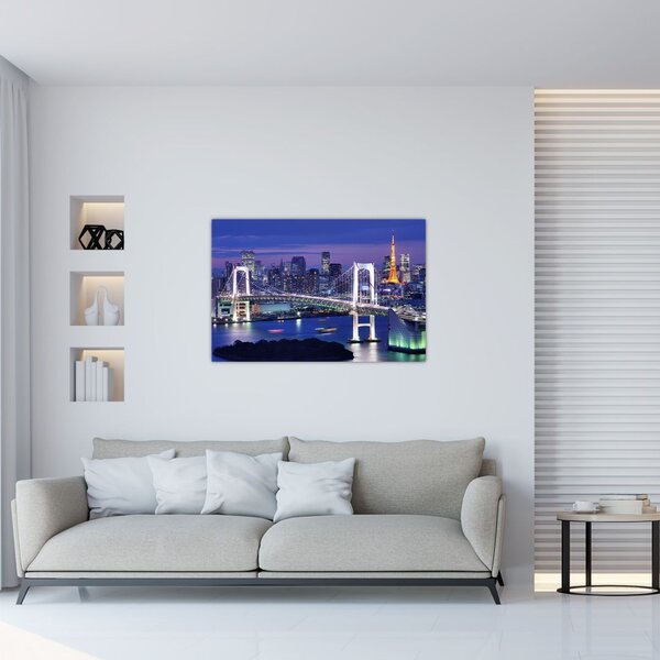 Tablou metropolei nocture (90x60 cm)