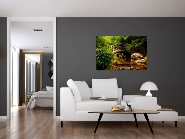 Tablou - Pod prin râu (90x60 cm)