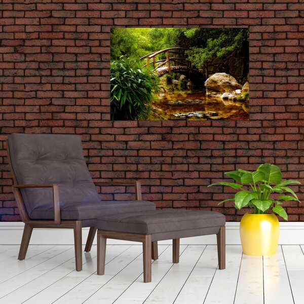 Tablou - Pod prin râu (90x60 cm)